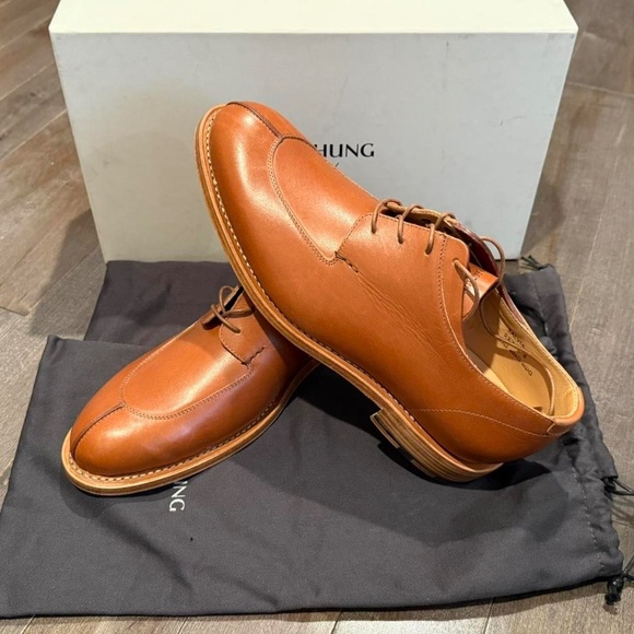 Heschung Goodyear-Salvia Purecalf Sequia Cuir Gold (Woman's size 42.5 / US 9.5) - Picture 4 of 8